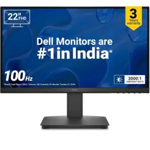 Dell E2225HM 22″ FHD VA Monitor — 100Hz | 3000:1 Contrast | HDMI & VGA | TÜV Eye Comfort Certified