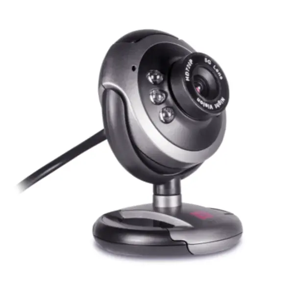 Brand New iBall Face2Face CHD20.0 Webcam — 720p HD| 20MP Interpolated Stills | 6-LED Night Vision | Built-in Mic | Free Tripod | Plug & Play | Warranty