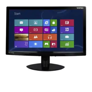 Refurbished WIPRO 18.5" LCD Monitor (WLA180we/WLA181tw) — HD Wide TFT Display | VGA Input | Energy-Efficient | Home & Office Ready