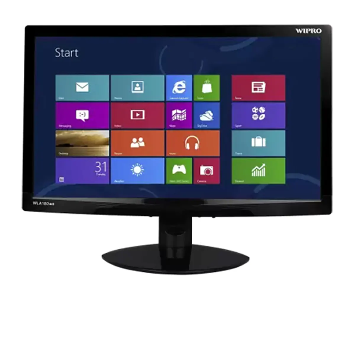Refurbished WIPRO 18.5" LCD Monitor (WLA180we/WLA181tw) — HD Wide TFT Display | VGA Input | Energy-Efficient | Home & Office Ready