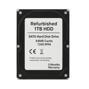 Refurbished 1TB HDD — SATA Hard Disk Drive | Reliable Storage | Tested & Certified | Perfect for Desktop, Laptop, CCTV & Backup Use