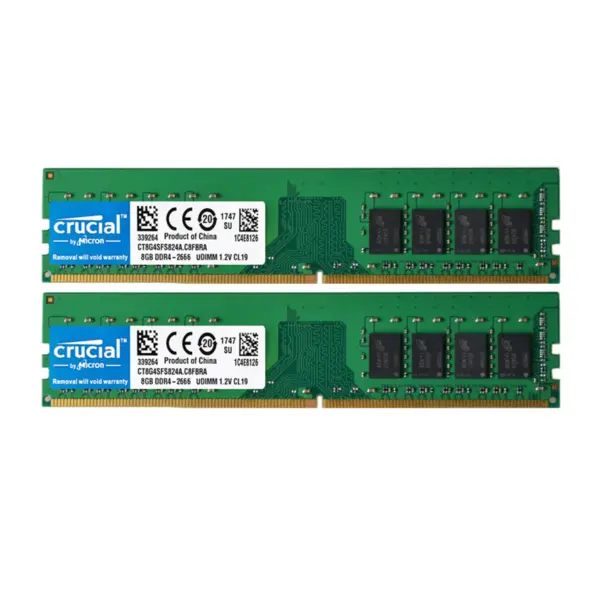 Crucial 8GB DDR4-2666 UDIMM Desktop RAM | High-Speed 2666MHz