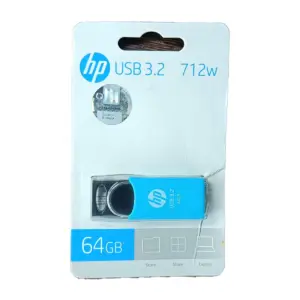 HP 712W 64GB USB 3.2 Flash Drive – High-Speed Portable Pendrive for PC, Laptop & OTG Devices