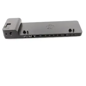 Brand New HP UltraSlim Docking Station D9Y19A#ACJ – Side Docking Station for HP EliteBook, ProBook & ZBook | Dual DisplayPort | VGA | USB 3.0 Hub | Gigabit Ethernet | India Variant | Without Power Adapter
